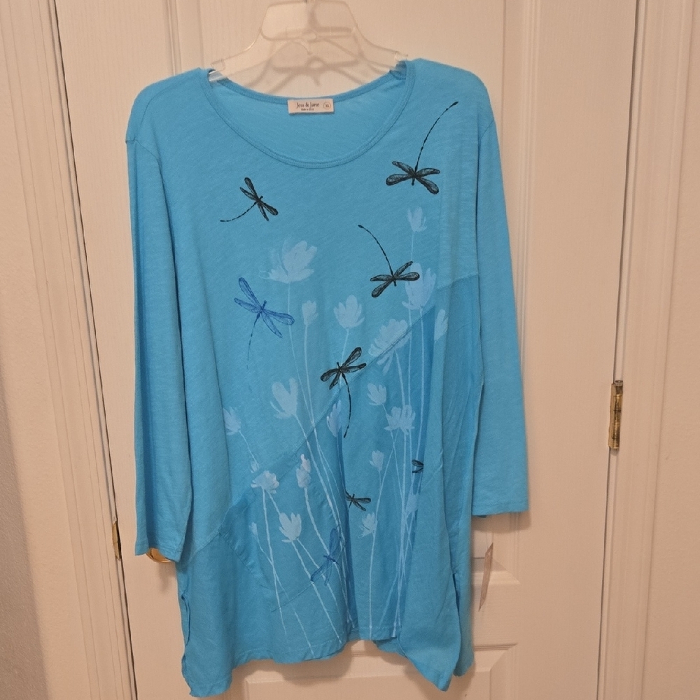Jess & Jane 3/4 sleeve tunic NEVER WORN